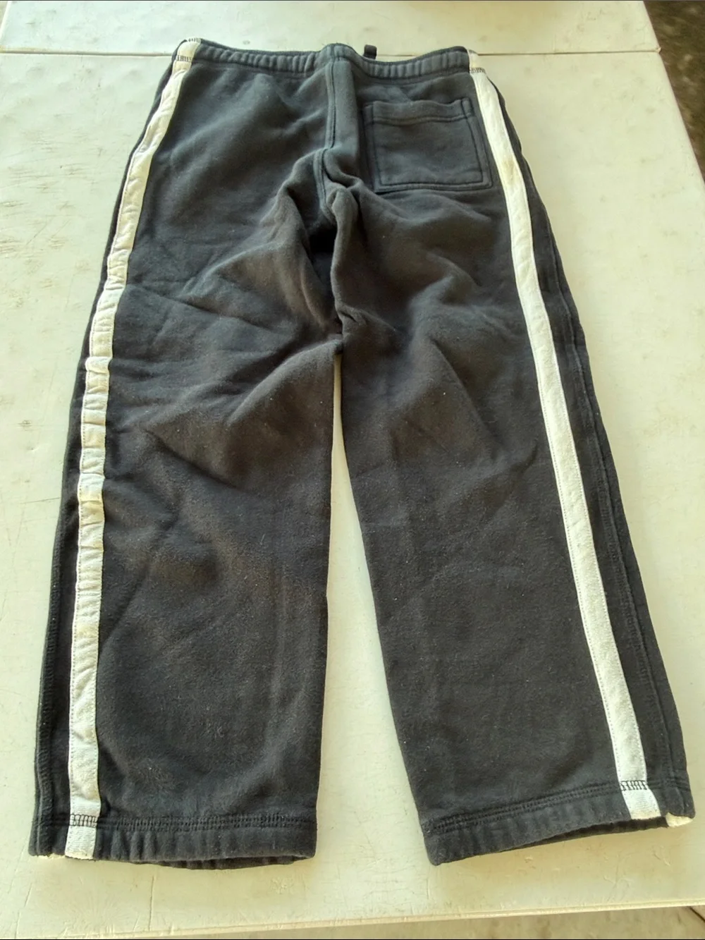 Gymboree Black Sweatpants with White Side Stripes